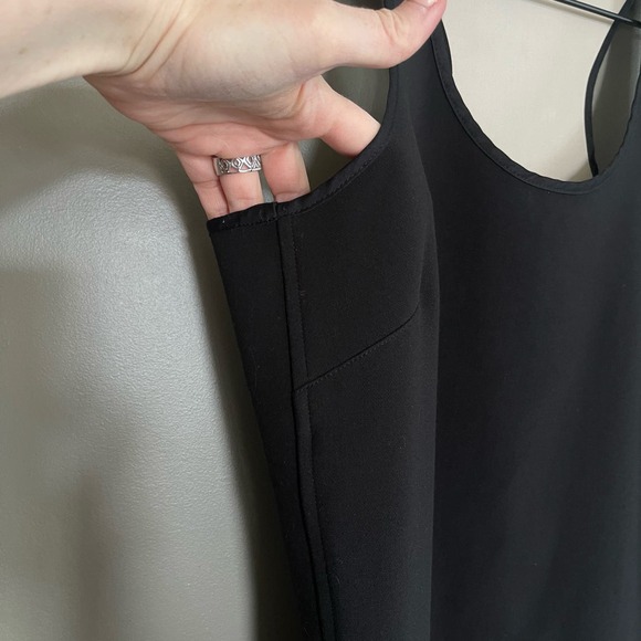 Emerson Fry Ponte Layering Dress Black‎ Racerback Size 2 LBD Classic Minimalist - Picture 10 of 16